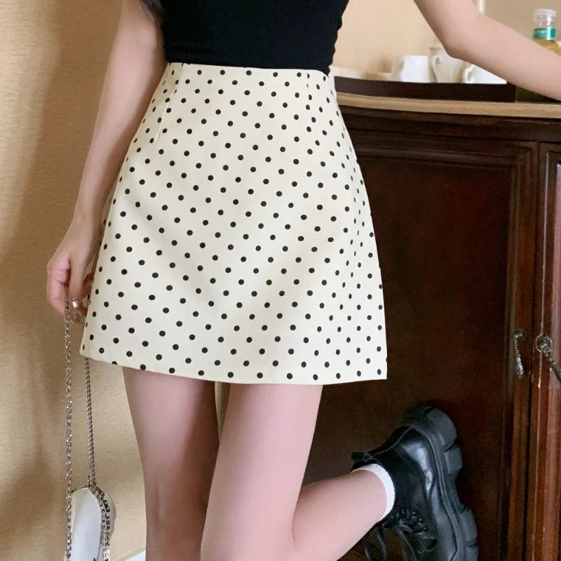 Elegant Polka Dot Sweet Short Skirt