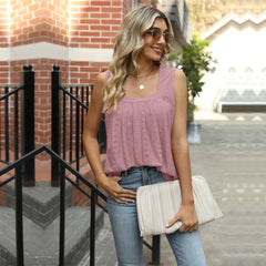 Sleeveless Square Neck Sun Top for