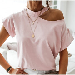 Casual Flashdance Solid Tee