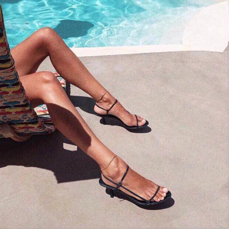 Minka Strappy Kitten Heels