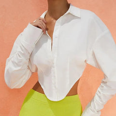 Cropped Contour Classic Shirt