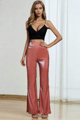 Glitter Flare Leg Pants