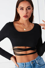 Long Sleeve Cut Top