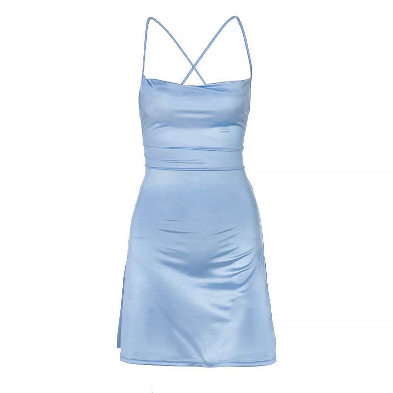 Shirley Lace Up Mini Dress