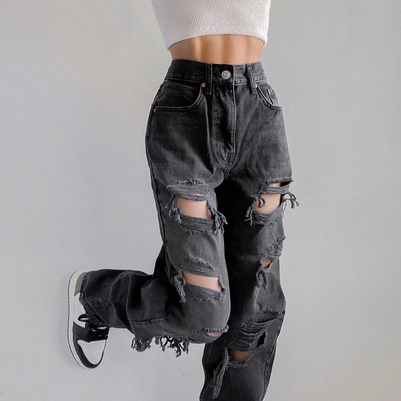 Oh So Ripped Baggy Jeans
