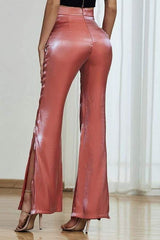 Glitter Flare Leg Pants