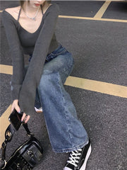 Baggy  Y2K Streetwear Oversize Distressed Wide Leg Denim Pant