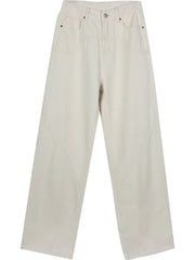 Beige Basic Cargo  Y2K Vintage Oversize Loose Pant