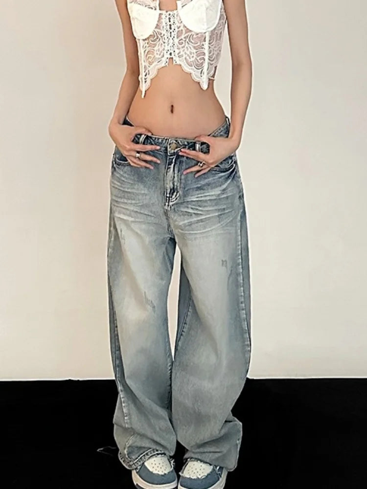 Distressed Baggy  Vintage 90s Streetwear Oversized Denim Pant