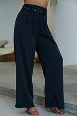 High Waist Belt Pants