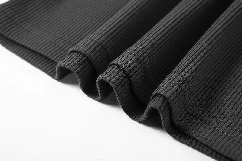 Sylvia's Sleek Turtleneck Crop Top