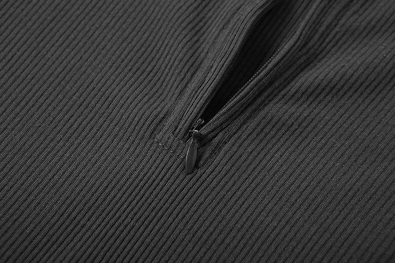 Sylvia's Sleek Turtleneck Crop Top