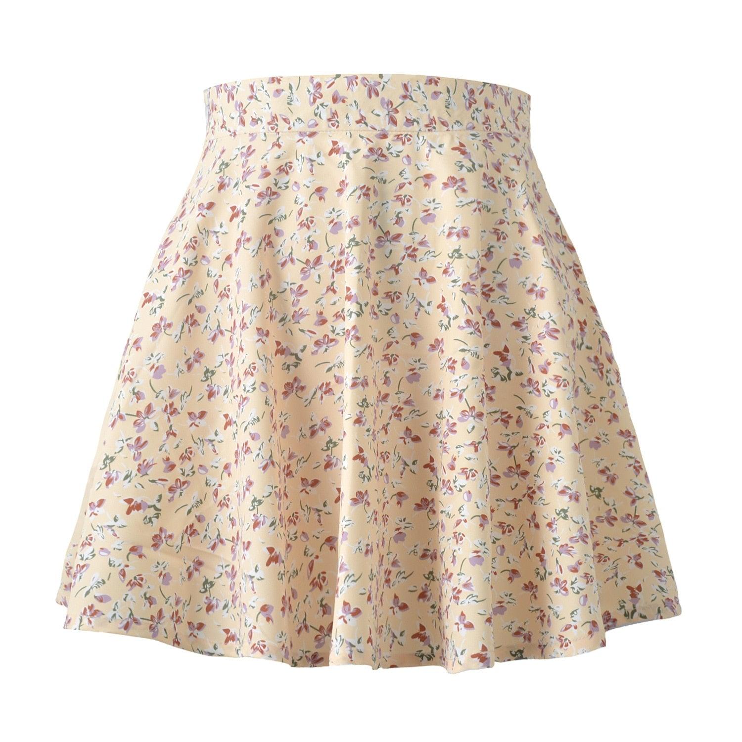 Nia Mini Floral Print Skirt
