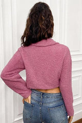 Button Front Teddy Jacket