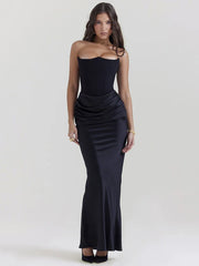 Off shoulder Backless Club Party Maxi Dress