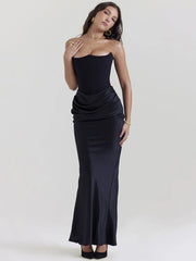 Off shoulder Backless Club Party Maxi Dress