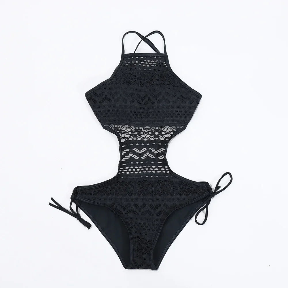 Solid Bodysuit Pad Beachwear Basic Swimsuit