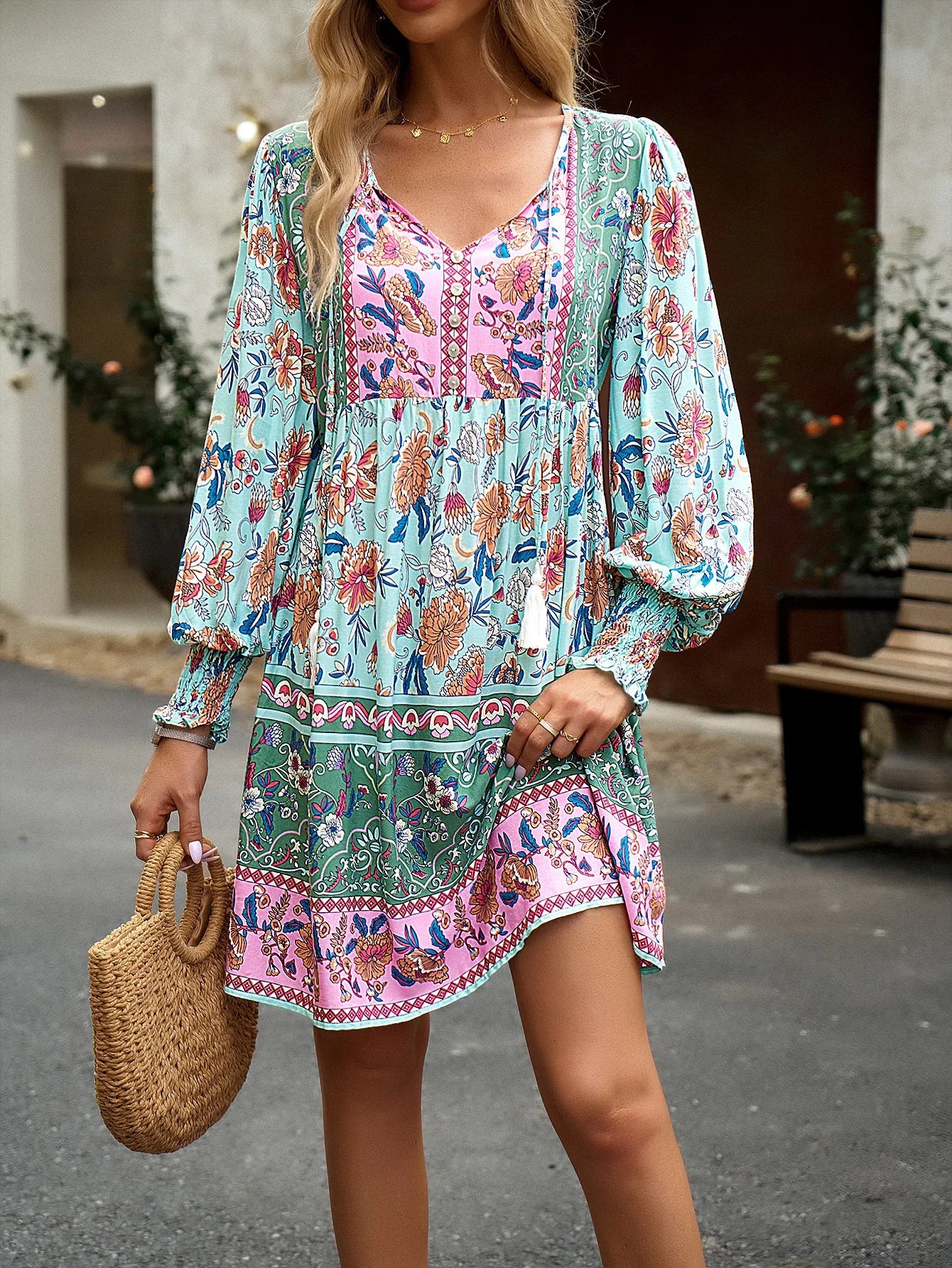 Casual Bohemian Dress: New Fashion Boho Dress for