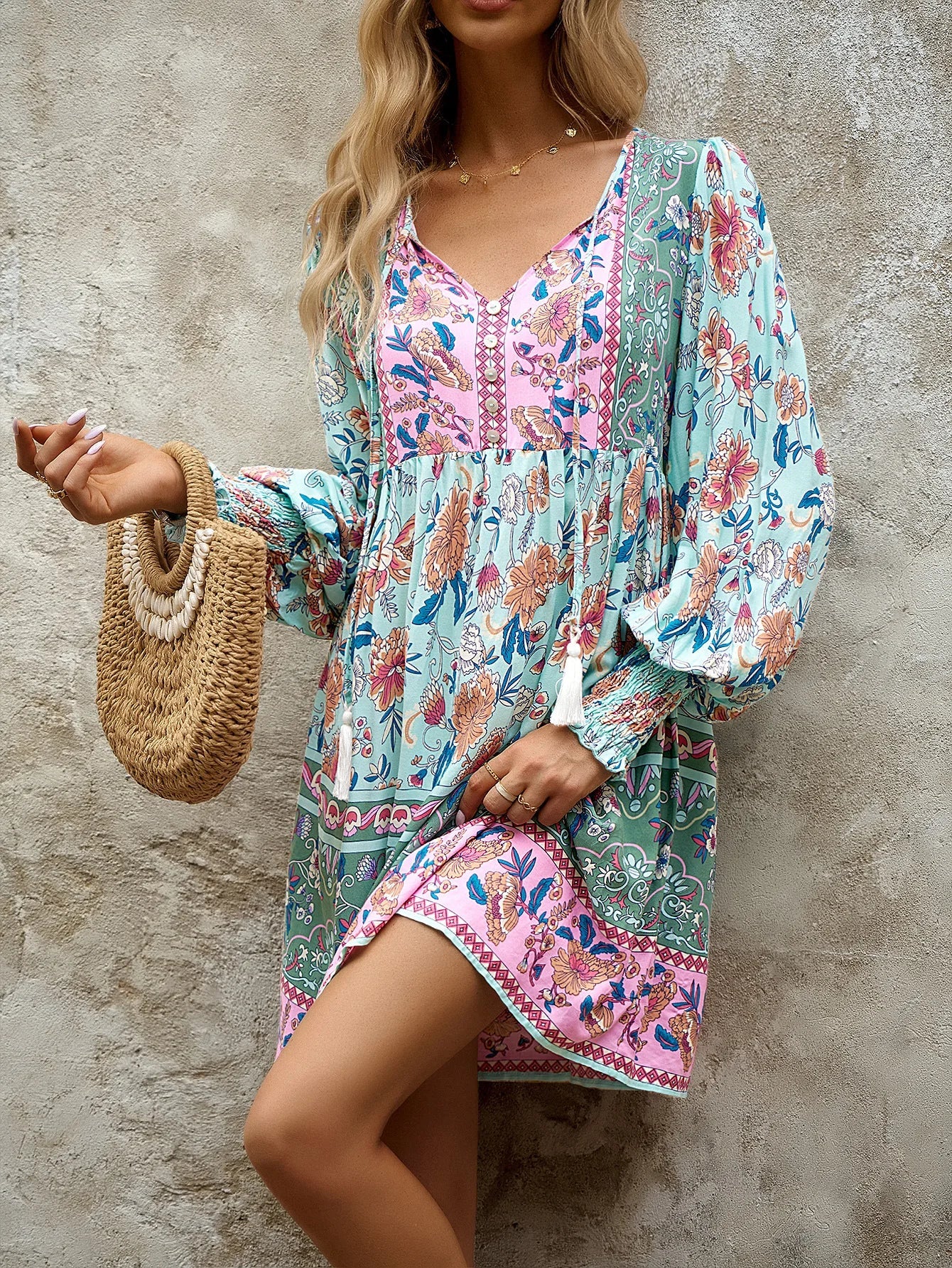 Casual Bohemian Dress: New Fashion Boho Dress for