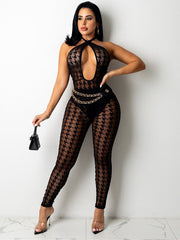 Lace Up Cut Out Jumpsuit