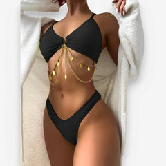 Iron Chain Split Bikini