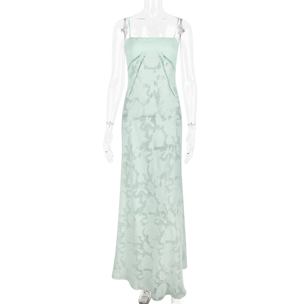 Floral Print Sheer Maxi Dress