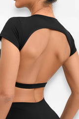 Braless padded yoga top