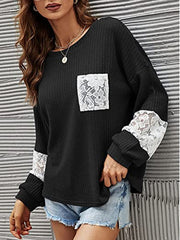Lace Pullover Knit Top