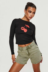 Cherry Print Small T-Shirt