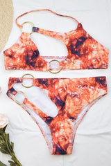 hoop smudge split bikini