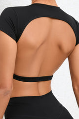 Braless padded yoga top