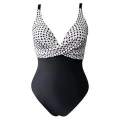 Polka Dot Vintage One Piece Basic Swimsuit