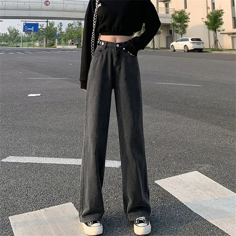 Slim Denim Trousers for Spring Autumn Stretch Jeans Woman