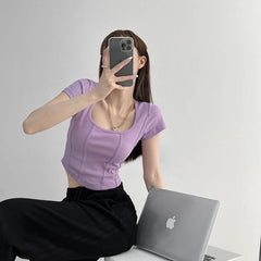 Aria Solid Crop Top