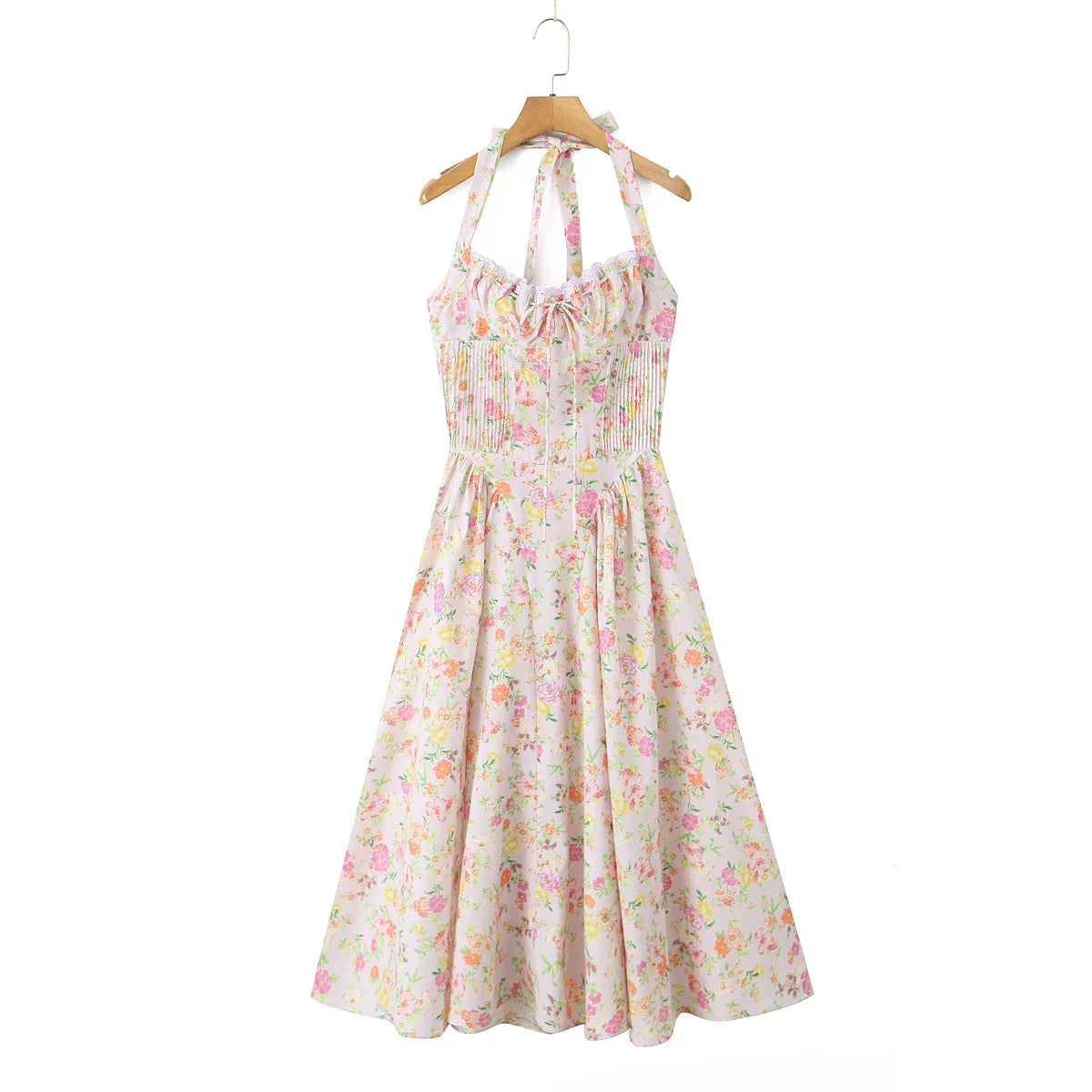 Halter Corset Midi Dress
