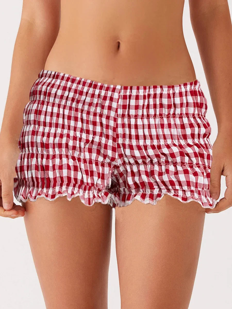Ruched Low Waist Bloomers Shorts