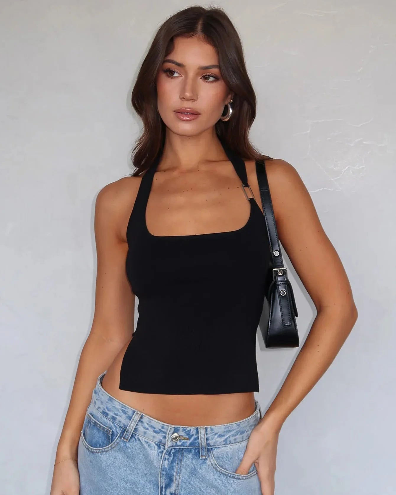 Abrina Sleeveless Slit Top