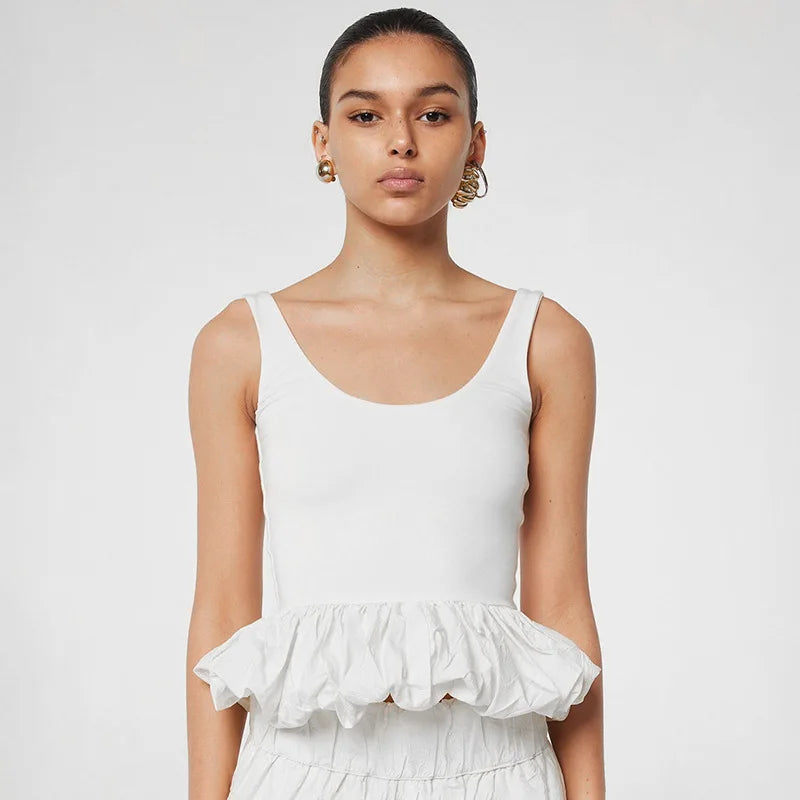Puff Frill Tank Top