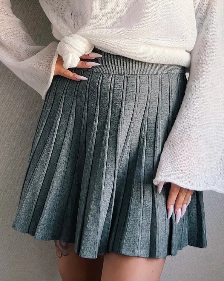 Doreen Mini Pleated A line Skirt