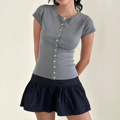 Button Up Knitted Top