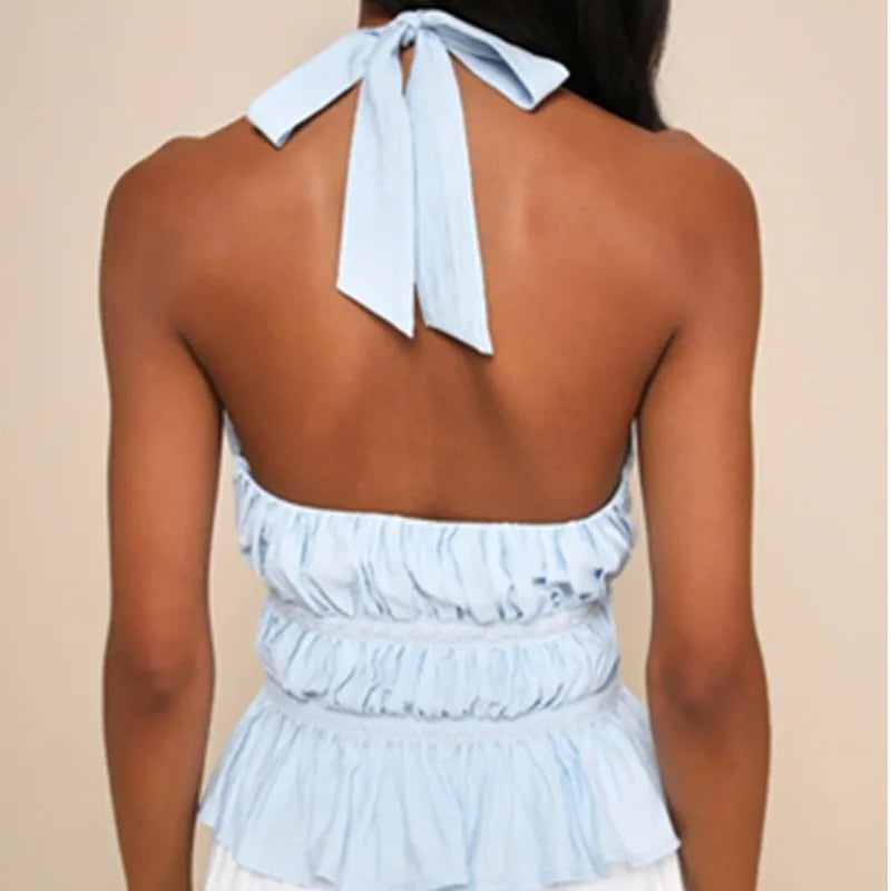 Halter Ruched Top