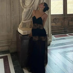 Noelia See Through Sling Maxi Dress