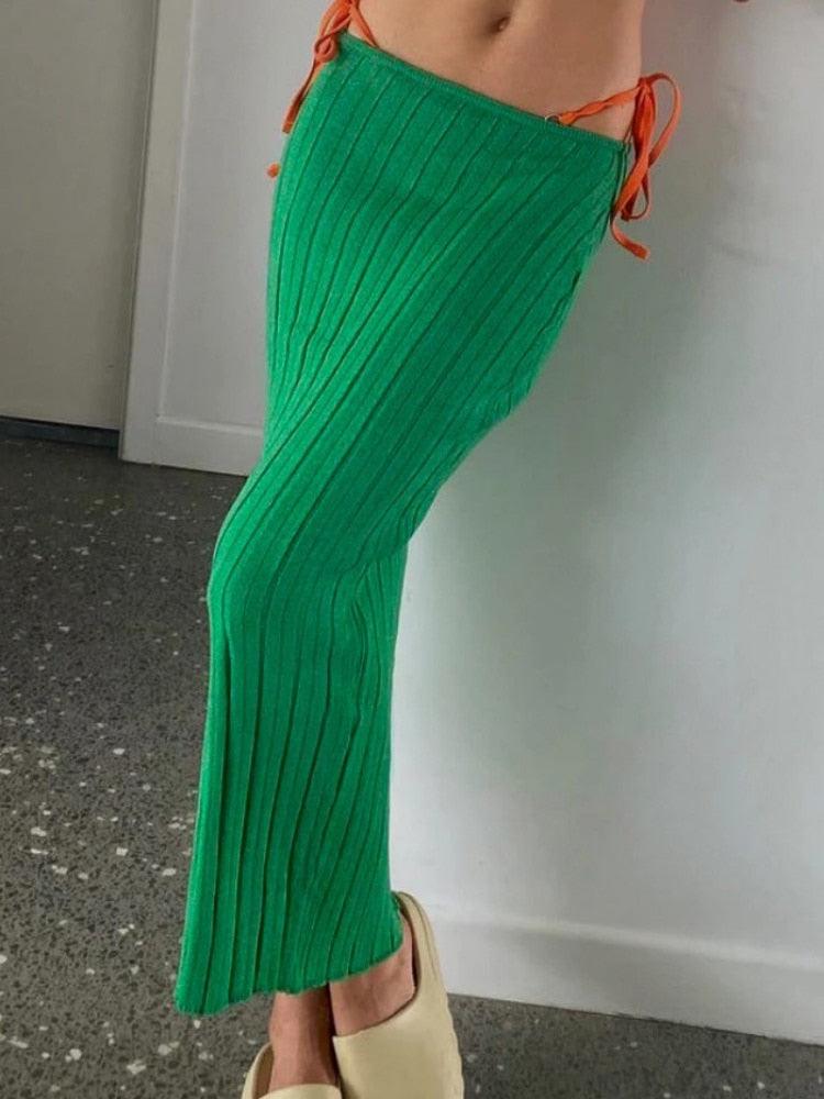 Monre Knitted Long Skirt