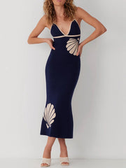 Colette Knit V Neck Dress