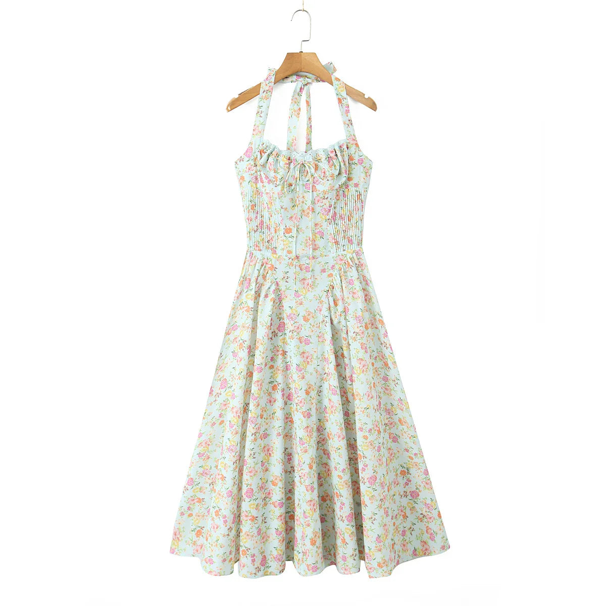 Halter Corset Midi Dress