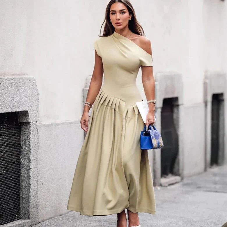 Book Smart Pleated Midi Dress