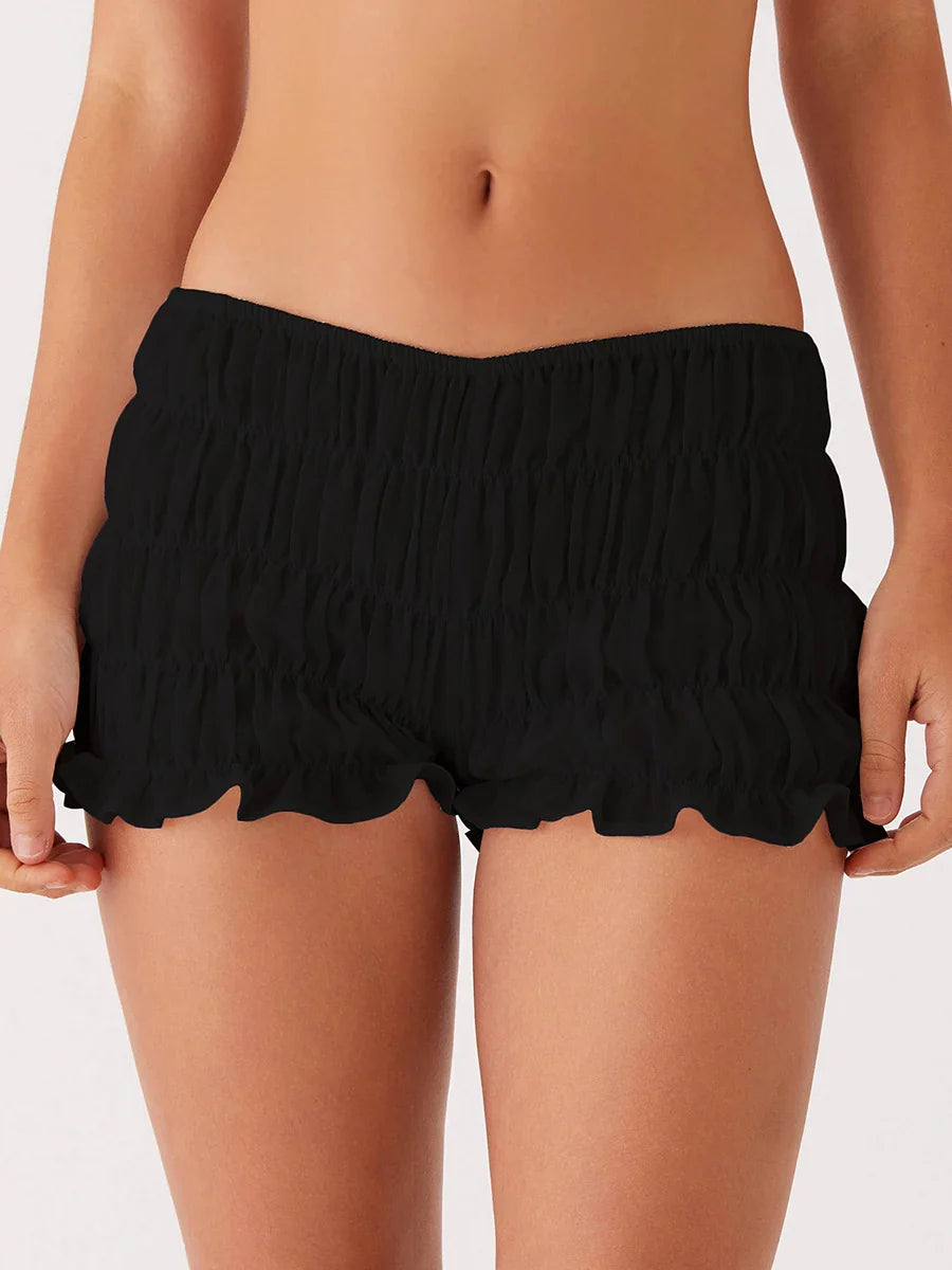 Ruched Low Waist Bloomers Shorts