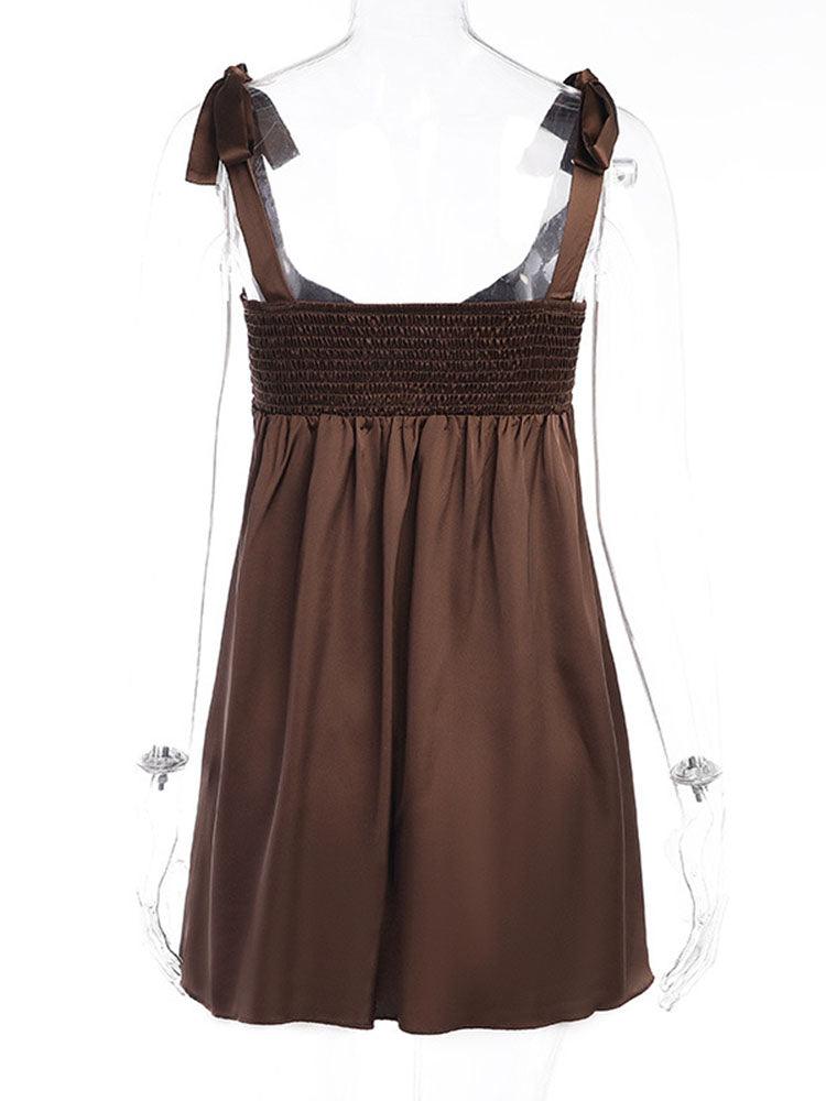 Averil Satin Chain Cut Out Dress