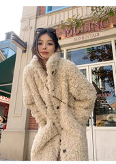 Faux Fuzzy Fur Long Coat