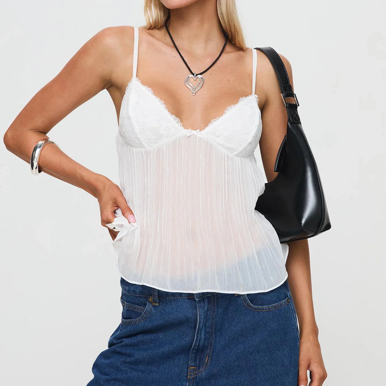 Sheer Cami Lace Top